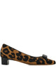 Ferragamo Horsehair Printed Pirri Pony Décolleté