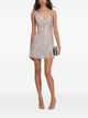 Self-Portrait Silver Elastane Dress