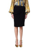 Versace Black Stretch Viscose Skirt