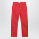 Versace Straightleg Cotton Denim Jeans In Red
