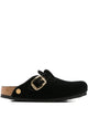 Birkenstock Boston Big Buckle Velvet Mule