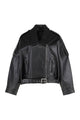 Pinko Confine Leather Biker Jacket