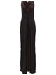 Alysi Brown Silk Modal Polyamide Dress
