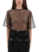 Rabanne Transparent Top With Applications