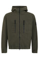 Stone Island Dark Green Jacket With Hood And Zip
