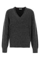 Ferragamo Charcoal Stretch Alpaca Blend Sweater