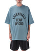 Fear Of God Essentials Campus 90S Faded Blue Cotton Jersey Tshirt