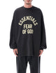 Fear Of God Essentials Essentials Fear Of God Black Campus 90S Long Sleeve Tee