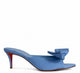Christian Louboutin Cerulean Blue Leather Flat Shoes