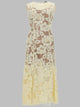 Self-Portrait Abito Midi A Fiori Crochet