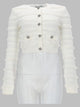 Self-Portrait Cardigan Traforato Con Strass