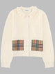 Burberry Cardigan Con Tasche Ricamate