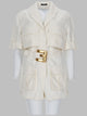 Balmain Jumpsuit Con Cintura In Denim