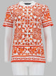 Dolce & Gabbana T-Shirt In Jersey Stampa Maiolica