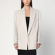 Victoria Beckham Pumice-Coloured Double-Breasted Jacket