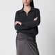 Victoria Beckham Genevieve Sweater In Grey Mélange Cashmere Blend