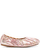 Forte Forte Laminated Snake Print Leather Balle