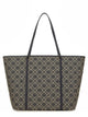 Tory Burch T-Monogram Shopper Bag - - Cotton - Blue