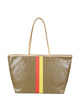Tory Burch Tan Printed Cotton Linen