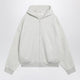 Fear Of God Essentials Light Grey Mélange Cotton Fleece Zipup Sweatshirt