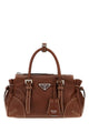 Prada Brown Leather Small Prada Karin Handbag