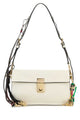Prada White Leather Small Prada Soft Sound Shoulder Bag