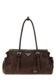 Prada Brown Leather Medium Prada Bonnie Shoulder Bag