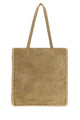 Prada Khaki Suede Large Shopping Bag