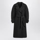 Moncler X Edward Enninful Black Double-Breasted Trench Coat With Belt