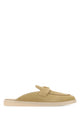 Prada Sand Suede Slippers