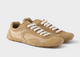 Prada Camel Recycled Polyamide Recycled Polyester Calf Leather Flat Shoes