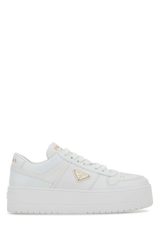 Prada Downtown Leather Sneakers