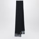 Prada Triangle-Logo Fringed Scarf