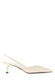 Prada White Leather Pumps
