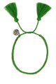 Prada Two-Tone Suede And Fabric Bracelet