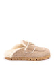 Prada Suede And Shearling Mules