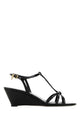 Prada Black Leather Sandals