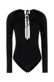 Marine Serre Draped Jersey Ls Crewneck Top