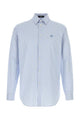 Versace Informal Shirt Striped Poplin + Medusa Embroidery