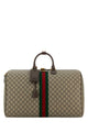 Gucci Duffle With Shoulder, Address And Keys Tag, Padloc