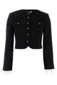 Self Portrait Black Button Down Jacket