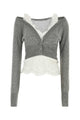 Ermanno Scervino Cardigan Con Pizzo