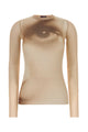 Jean Paul Gaultier Mesh Long Sleeves Top Printed Face