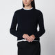 Lisa Yang Mable Crew-Neck Sweater In Navy Cashmere