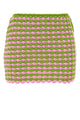 Prada Two-Tone Crochet Mini Skirt