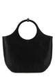 Courregès Black Leather Large Holy Handbag