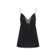 Khaite Black Silk Talsie Top