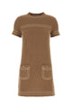 Prada Biscuit Cashmere Mini Dress