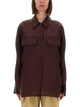 Khaite Aubergine Silk Matteo Shirt