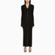 The Attico Black Viscose Long Cardigan